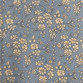 Liberty bomuld med blomst, Capel 0107 C (Lys bl) - pr. 0,25 meter
