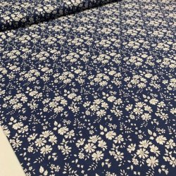 Liberty bomuld med blomst, Capel 0107 A (mrkebl) - pr. 0,25 meter