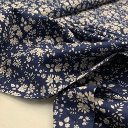 Liberty bomuld med blomst, Capel 0107 A (mrkebl) - pr. 0,25 meter