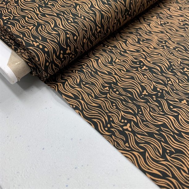 Liberty bomuld med mnster (gyldenbrun), 6288C - pr. 0,25 meter