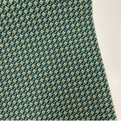 Liberty bomuldspoplin med grnne firkanter - pr. 0,25 meter 