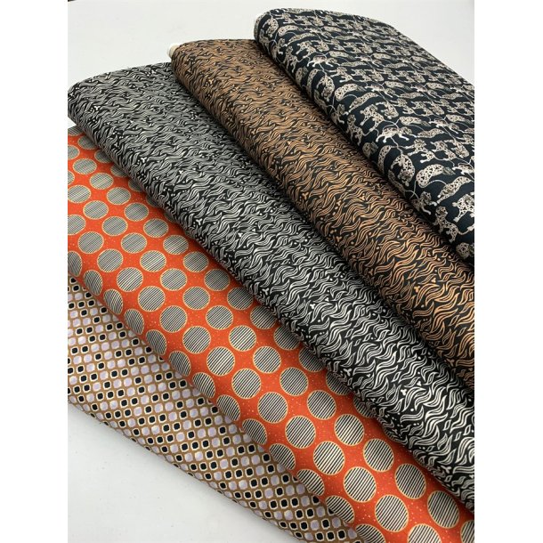 Liberty bomuld med mnster (gyldenbrun), 6288C - pr. 0,25 meter