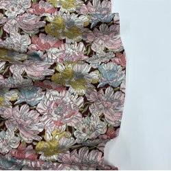 Liberty bomuld med store, tegnede blomster - pr. 0,25 meter 