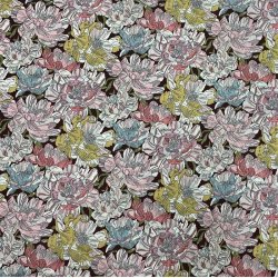 Liberty bomuld med store, tegnede blomster - pr. 0,25 meter 