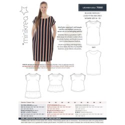 Ls midi kjole - MiniKrea mnster 70060