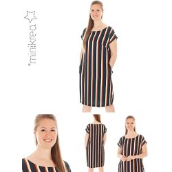 Ls midi kjole - MiniKrea mnster 70060