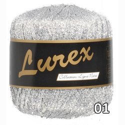 Lurex garn med glimmer-effekt