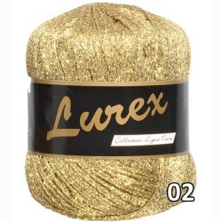 Lurex garn med glimmer-effekt