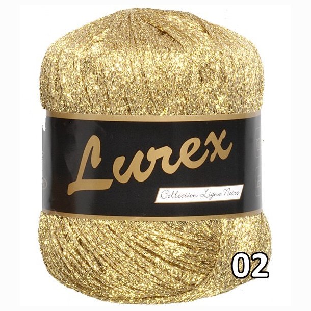 Lurex garn med glimmer-effekt