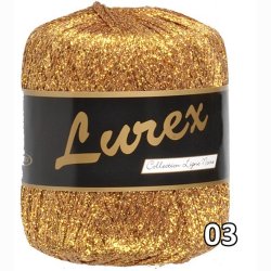 Lurex garn med glimmer-effekt