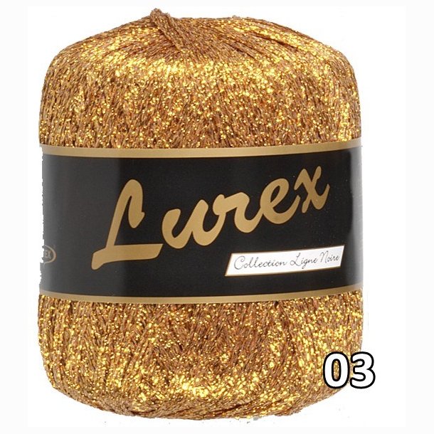 Lurex garn med glimmer-effekt