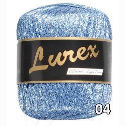 Lurex garn med glimmer-effekt