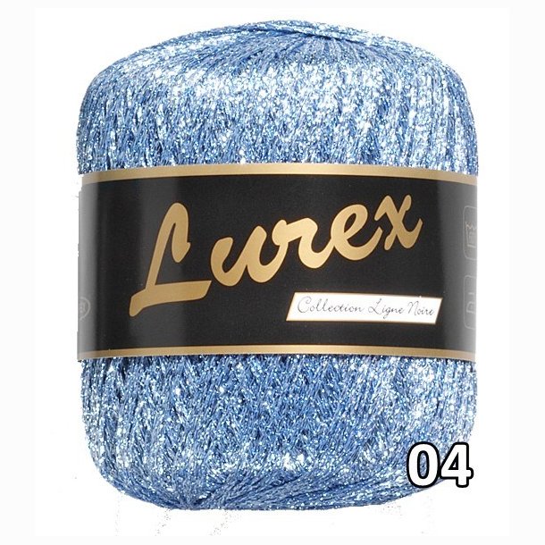 Lurex garn med glimmer-effekt