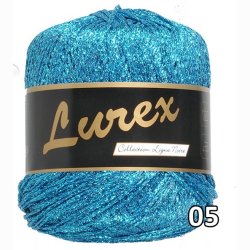 Lurex garn med glimmer-effekt