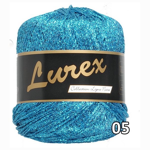 Lurex garn med glimmer-effekt