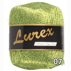 Lurex garn med glimmer-effekt