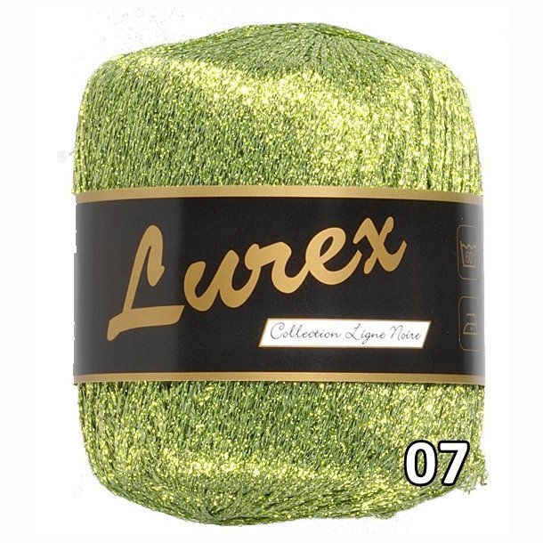 Lurex garn med glimmer-effekt