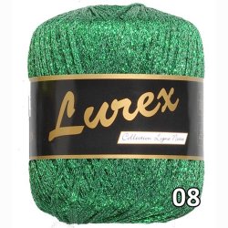 Lurex garn med glimmer-effekt