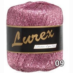 Lurex garn med glimmer-effekt