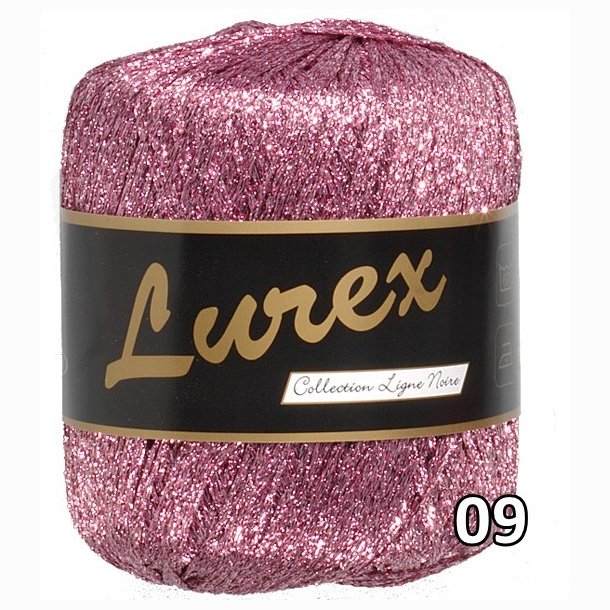 Lurex garn med glimmer-effekt