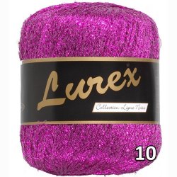 Lurex garn med glimmer-effekt