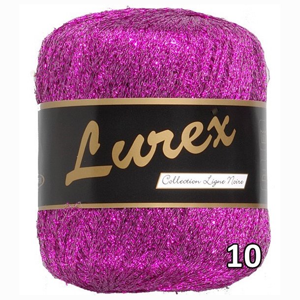 Lurex garn med glimmer-effekt