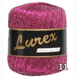 Lurex garn med glimmer-effekt