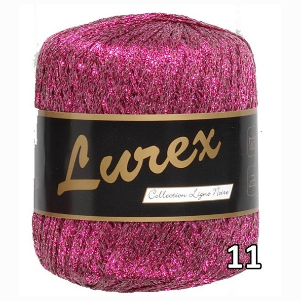 Lurex garn med glimmer-effekt