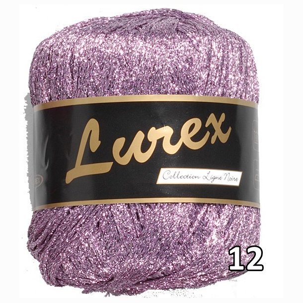 Lurex garn med glimmer-effekt