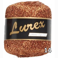 Lurex garn med glimmer-effekt