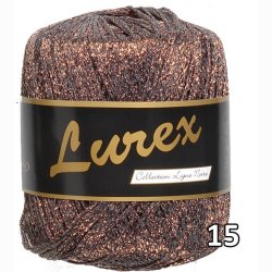 Lurex garn med glimmer-effekt