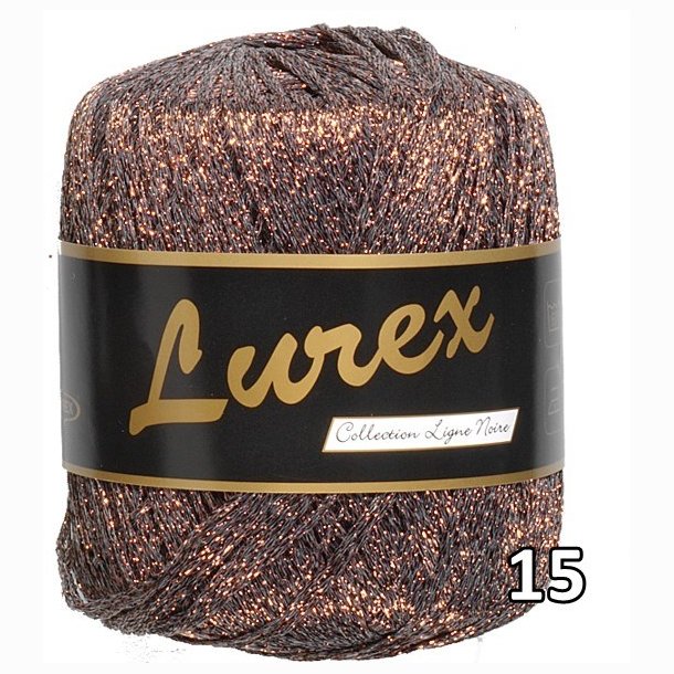 Lurex garn med glimmer-effekt