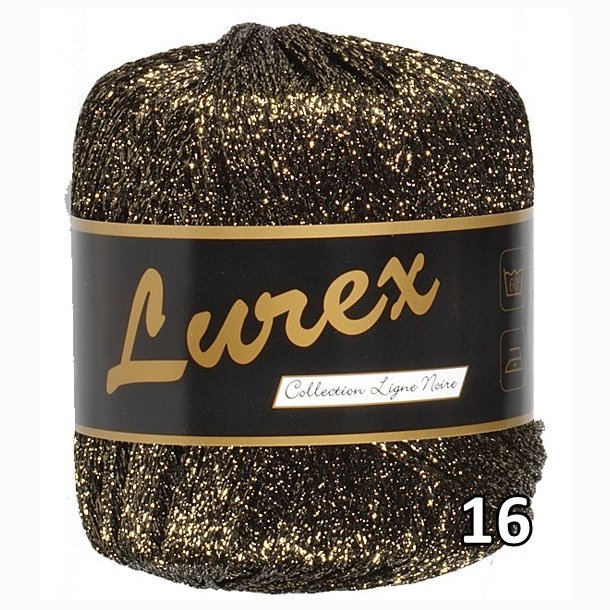 Lurex garn med glimmer-effekt
