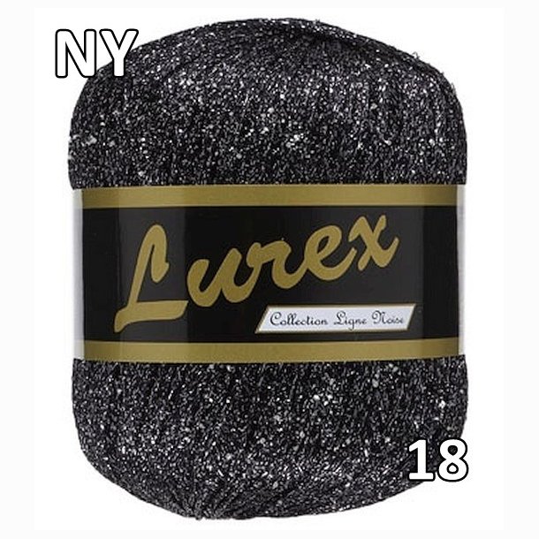 Lurex garn med glimmer-effekt