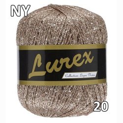 Lurex garn med glimmer-effekt