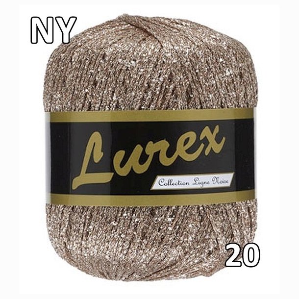 Lurex garn med glimmer-effekt