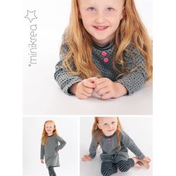 Raglan Kjole i str. 0-10 r - MiniKrea mnster 50022