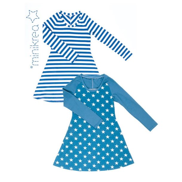 Raglan jersey kjole - MiniKrea m�nster 70044