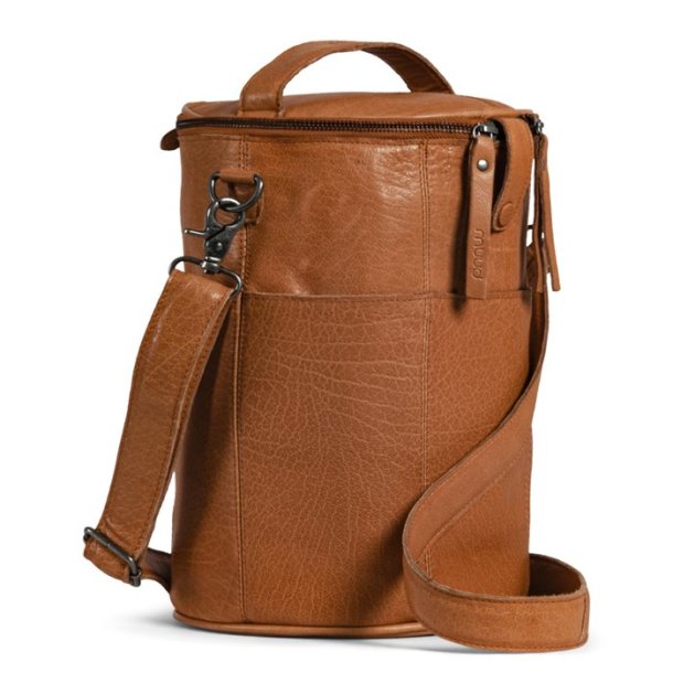 Muud - Saturn XL - Hndlavet strikketaske i lder.