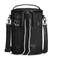 Muud - Saturn XL - Hndlavet strikketaske i lder.