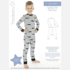 Nattj / pyjamas  - MiniKrea mnster 33470