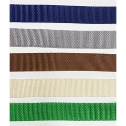 Nylongjord 30 mm bred i 5 farver - pr. meter