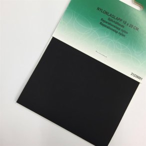 Nylon reparationslap, sort - pr. stk. 