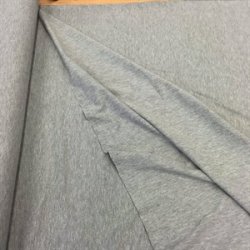 OEKO-TEX bomuldsjersey - lysegr meleret - pr. 0,25 meter