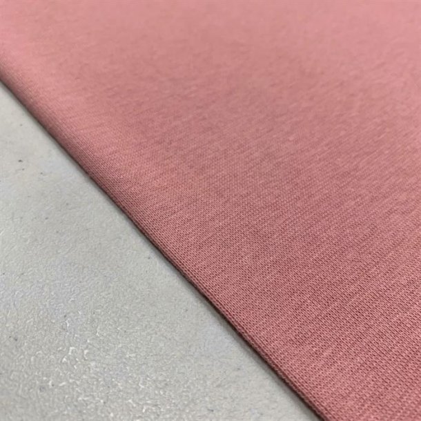 OEKO-TEX rib i rosa fv. 5016 - pr. 0,25 meter