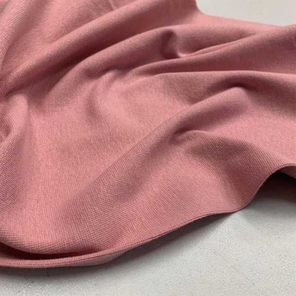 OEKO-TEX rib i rosa fv. 5016 - pr. 0,25 meter