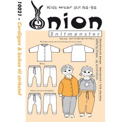 Onion 10021 - Cardigan &amp; buks til strikstof. Snitmnster