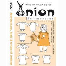 Onion 10022 - Bodystocking, kjole og tunika til strikstof. Snitm�nster