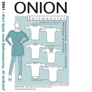 Onion 2061 - Kjole med Dolma�rme - til strikstof. Snitm�nster