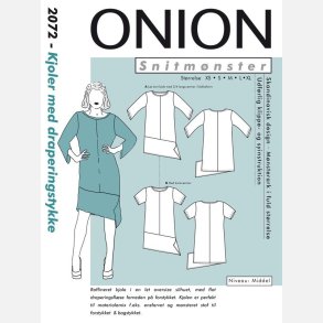 Onion 2072 - Kjoler med draperingsstykke - Snitm�nster
